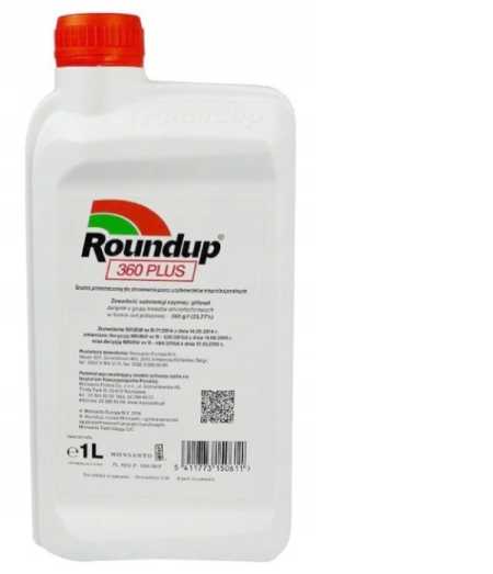 BAYER Roundup PLUS –  totalny herbicyd na chwasty, na perz randap glifosat (360SL) – 1L