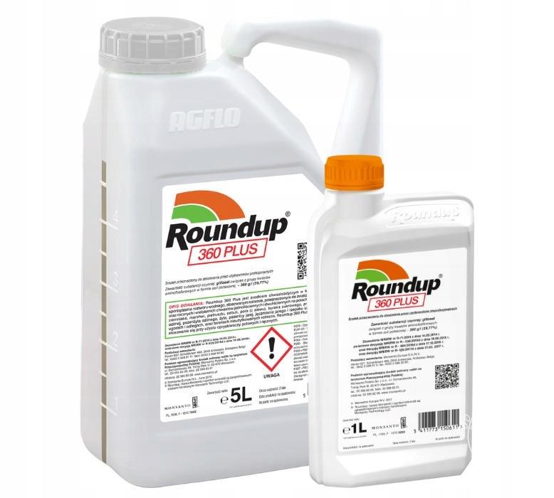 BAYER Roundup PLUS - totalny herbicyd na chwasty, na perz randap glifosat (360SL)