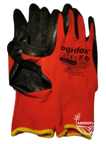 Rękawice ochronne powlekane latexem