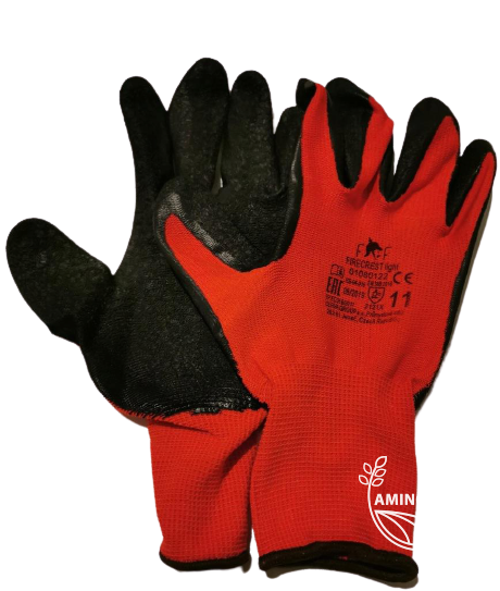 Rękawice ochronne powlekane latexem