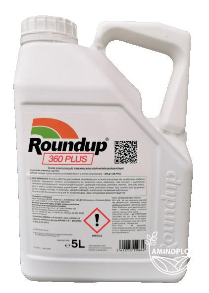BAYER Roundup PLUS –  totalny herbicyd na chwasty, na perz randap glifosat (360SL)