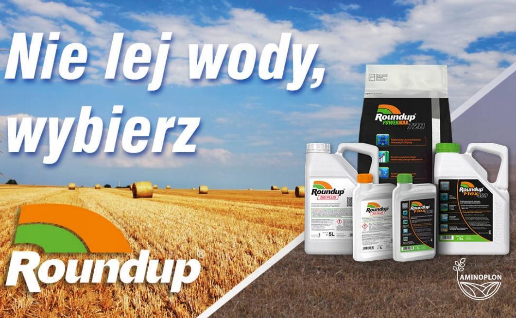 BAYER Roundup PLUS - totalny herbicyd na chwasty, na perz randap glifosat (360SL)