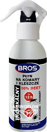 BROS spray na komary i kleszcze 50% DEET (tropikalny)