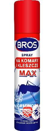 BROS spray na komary kleszcze i meszki MAX 90 ml
