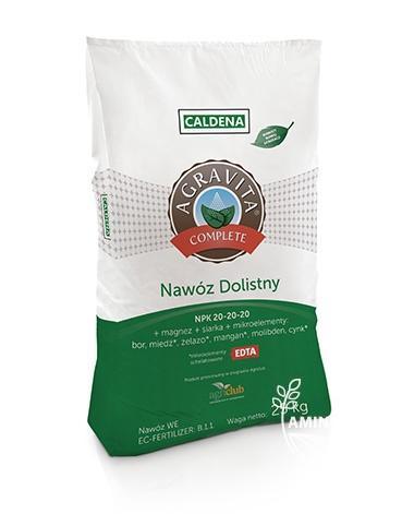 CALDENA Agravita Complette - Nawóz dolistny - Mikro i Marko Elementy (NPK 20-20-20)