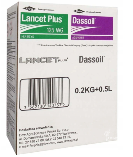 DOW AGRO Lancet Plus (125WG) + Dassoil adiuwant – na miotłę zbożową i chwasty dwuliścienne