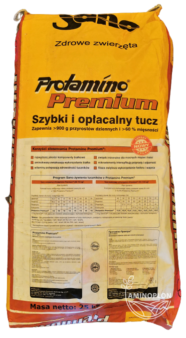 SANO Protamino Premium 25kg – szybki i dochodowy tucz – materiał paszowy