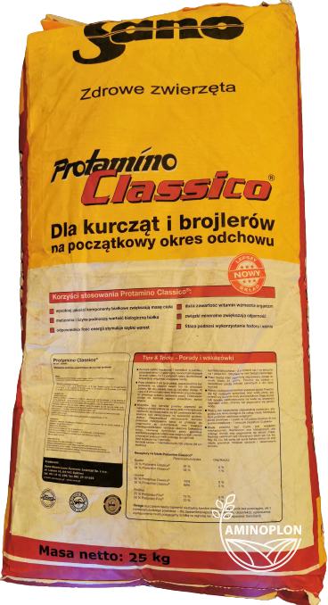 SANO Protamino Classico dla kurcząt i brojlerów 25kg – materiał paszowy