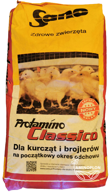 SANO Protamino Classico dla kurcząt i brojlerów 25kg – materiał paszowy