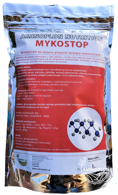 Aminoplon Nutrition Mykostop – higienizacja paszy, niszczenie grzybów i pleśni, ochrona przed mykotoksynami