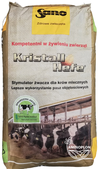 SANO Kristall Hefe 25kg – żywee kultury drożdży dla poprawy pracy żwacza – materiał paszowy
