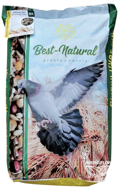 BEST NATURAL Mieszanka zbóż dla Gołębi bez kukurydzy i pszenicy BK 20kg
