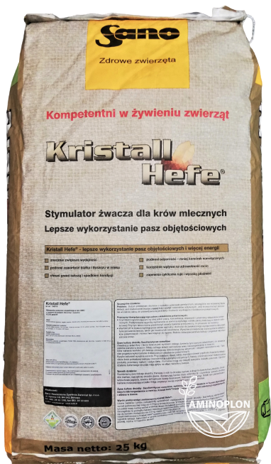 SANO Kristall Hefe 25kg - żywee kultury drożdży dla poprawy pracy żwacza - materiał paszowy