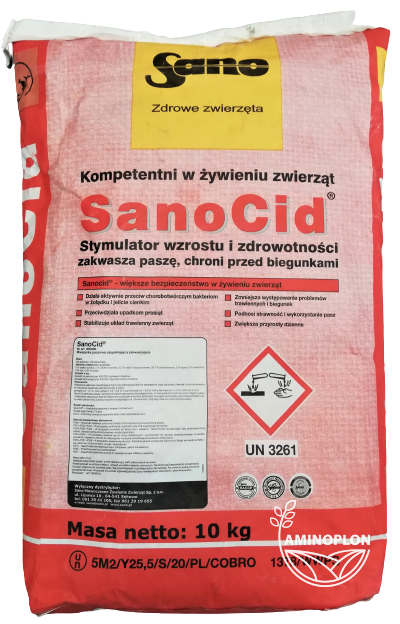 SANO SanoCid - do zakwaszania pasz dla trzody chlewnej oraz drobiu - materiał paszowy