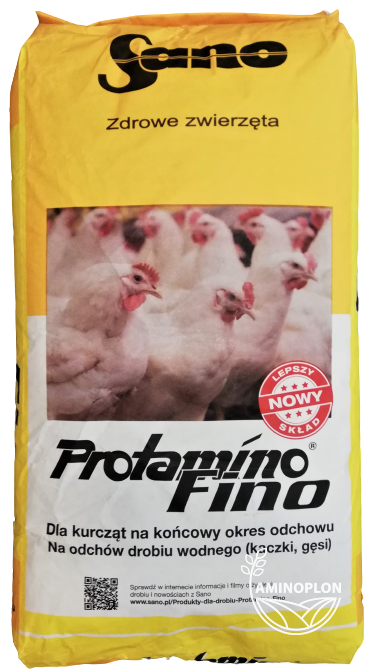 SANO Protamino Fino 25kg - premiks dla kurcząt i drobiu wodnego - materiał paszowy
