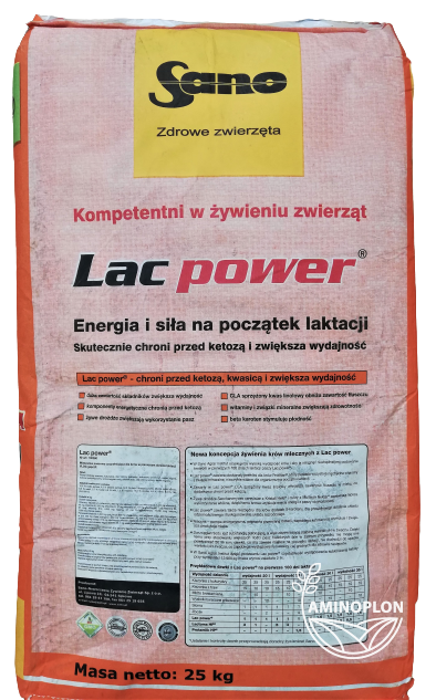 SANO Lac power 25kg - ochrona przed ketozą w okresie laktacji - materiał paszowy
