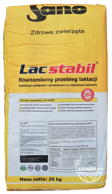SANO Lac stabil 25kg - wsparcie witaminowe w okresie laktacji - materiał paszowy