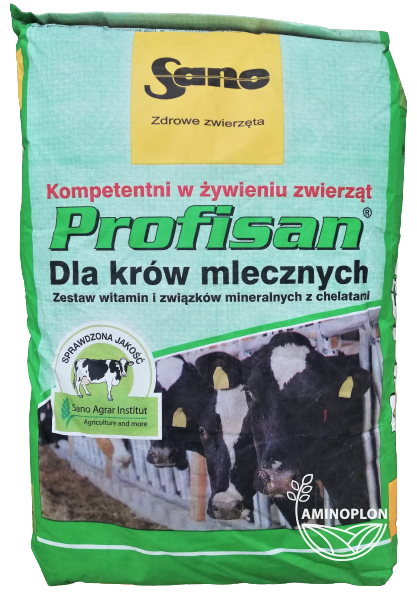 SANO Profisan 25kg - witaminy i minerały dla krów mlecznych - materiał paszowy