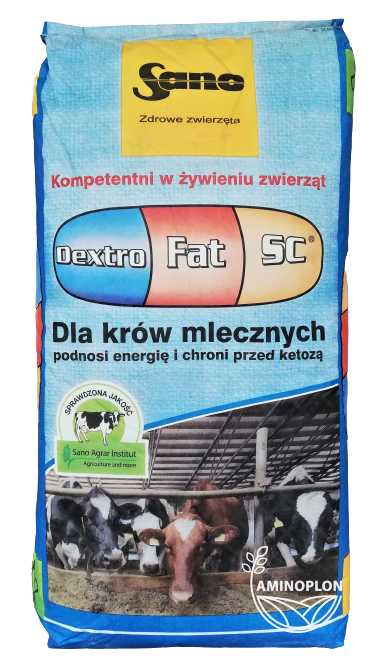 SANO DextroFat SC 25kg - dla poprawy bilansu energetycznego krów wysokowydajnych - materiał paszowy