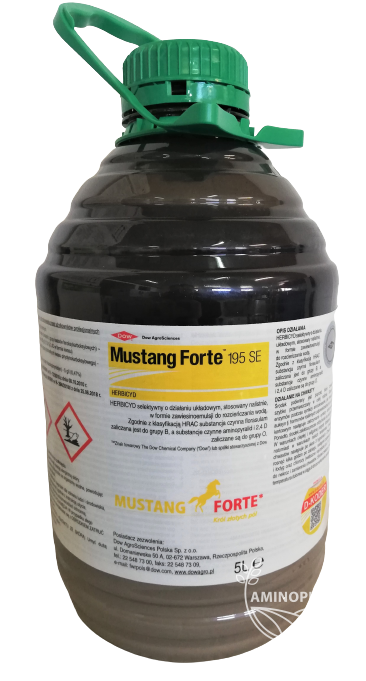 DOW AGRO Mustang Forte (195SE) – wiosenne, powschodowe zwalczanie chwastów dwuliściennych