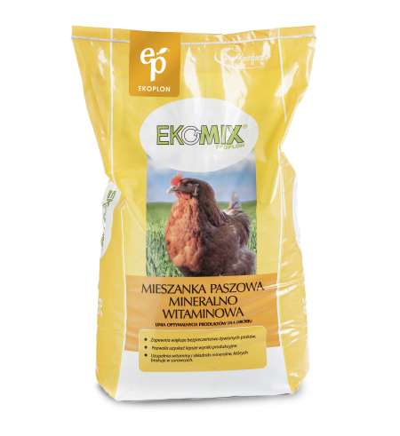EKOPLON Ekomix D 2kg – premiks dodatek mineralno witaminowy do paszy kur niosek i innego drobiu – materiał paszowy