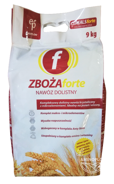 EKOPLON Zboża Forte - kompleksowy, krystaliczny nawóz dolistny do zbóż ozimych i jarych.