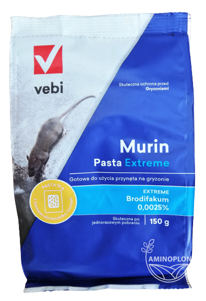 Murin Pasta Extreme 150g - trutka gryzoniobójcza, na myszy, na szczury
