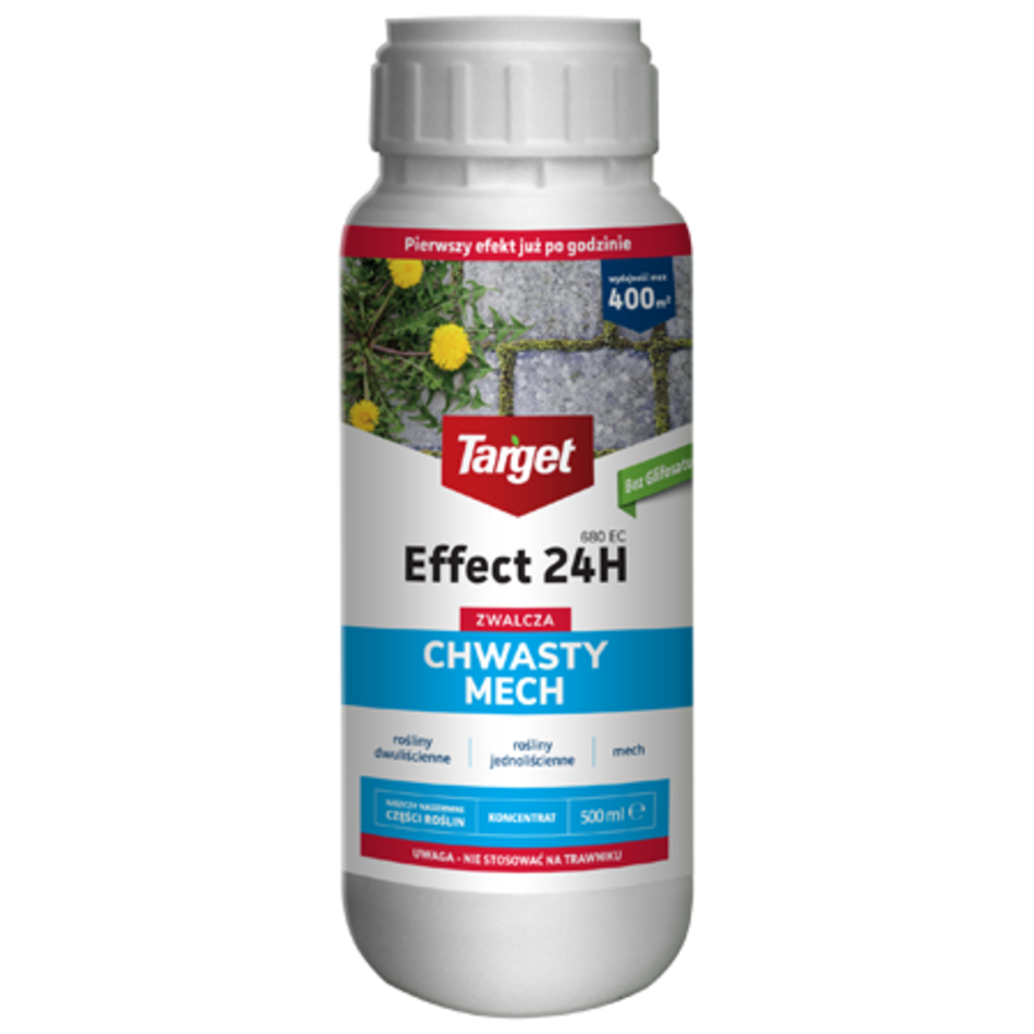BELCHIM Effect 24H 680 EC Target - skuteczny bezpieczny roślinny środek na mech i chwasty w ogrodzie