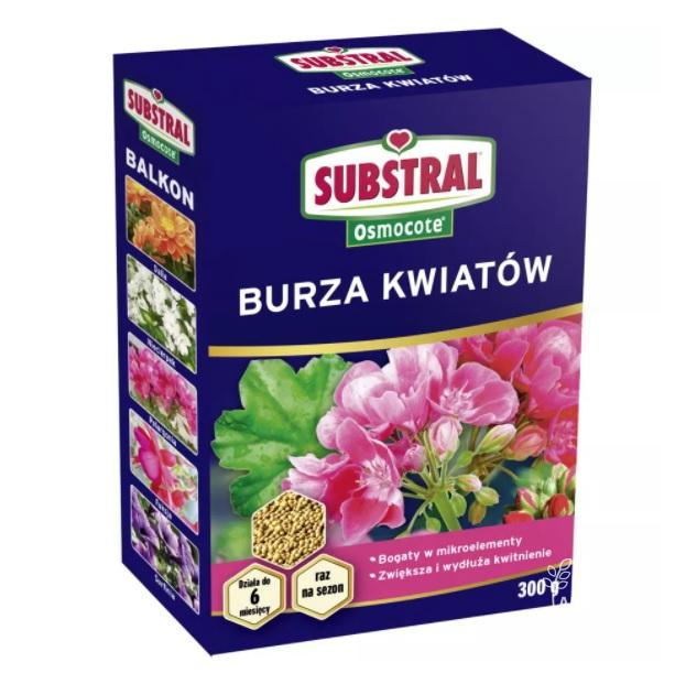 SUBSTRAL Osmocote Burza Kwiatów 300g - długo działający nawóz do kwiatów balkonowych