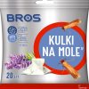 BROS Kulki na mole 20szt. - zwalcza mole, jaja i larwy