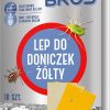 BROS Lep do doniczek żółty 10szt - pułapka klejowa na owady żerujące na roślinach