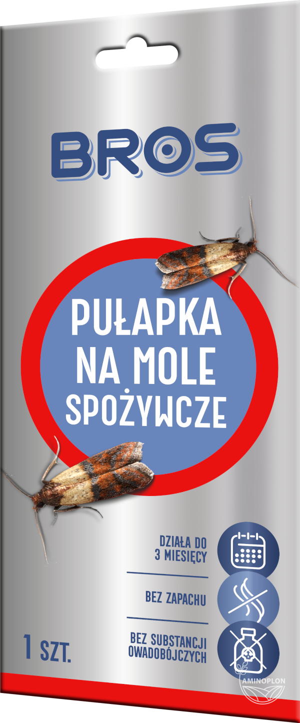 BROS Pułapka na mole spożywcze 1szt - zwalczanie moli spożywczych