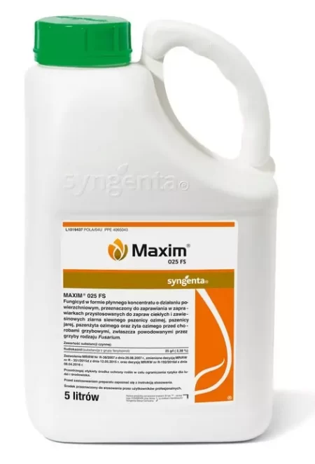 SYNGENTA Maxim (025FS) – do zaprawiania zbóż oraz nasion grochu fasoli bobiku łubinu peluszki soczewicy ciecierzycy słonecznika i soi