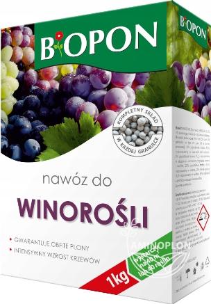 BIOPON Nawóz do winorośli - zasilenie w minerały, intensywny wzrost i obfite owocowanie