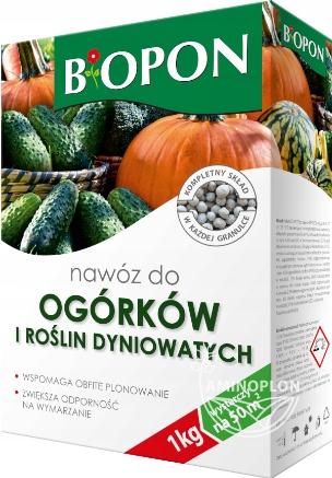 BIOPON Nawóz ogórki i inne rośliny dyniowate - zaspokaja wysokie wymagania pokarmowe