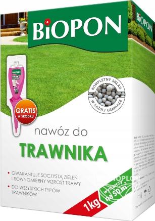 BIOPON Nawóz uniwersalny do trawnika - zagęszczenie i intensywny kolor każdego typu trawnika