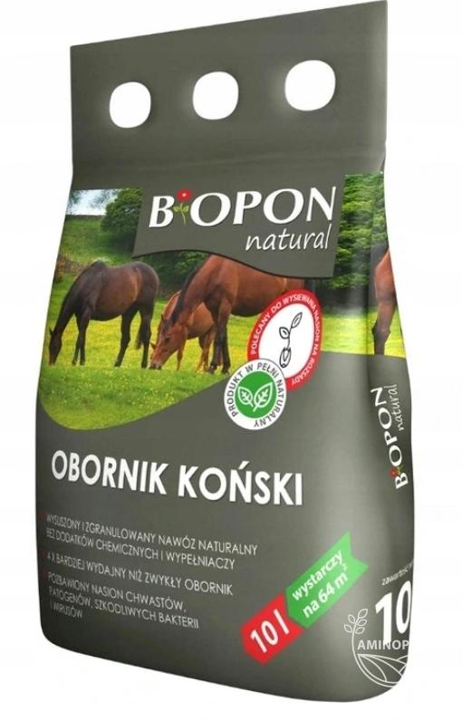 BIOPON Obornik koński granulowany - naturalne odżywienie dla roślin