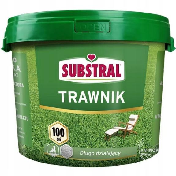 SUBSTRAL Nawóz do trawnika długodziałający - dwa nawożenia na sezon zapewniające pełne odżywienie rośliny