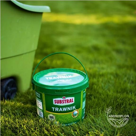 SUBSTRAL Nawóz do trawnika długodziałający - dwa nawożenia na sezon zapewniające pełne odżywienie rośliny