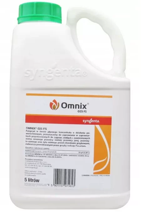 SYNGENTA Omnix (025 FS) – koncentrat zaprawy ciekłej do ochrony zbóż jarych i ozimych zwłaszcza przed chorobami pochodnymi od Fusarium spp
