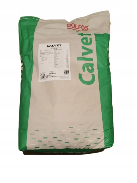 DOLFOS Calvet – uzupełnienie pasz w aminokwasy, witaminy oraz wapń. Mieszanka przeznaczona dla wszystkich gatunków zwierząt gospodarskich