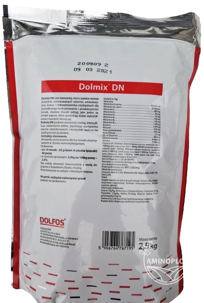 DOLFOS Dolmix DN – uzupełnienie paszy niosek przyzagrodowych w witaminy, minerały i aminokwasy