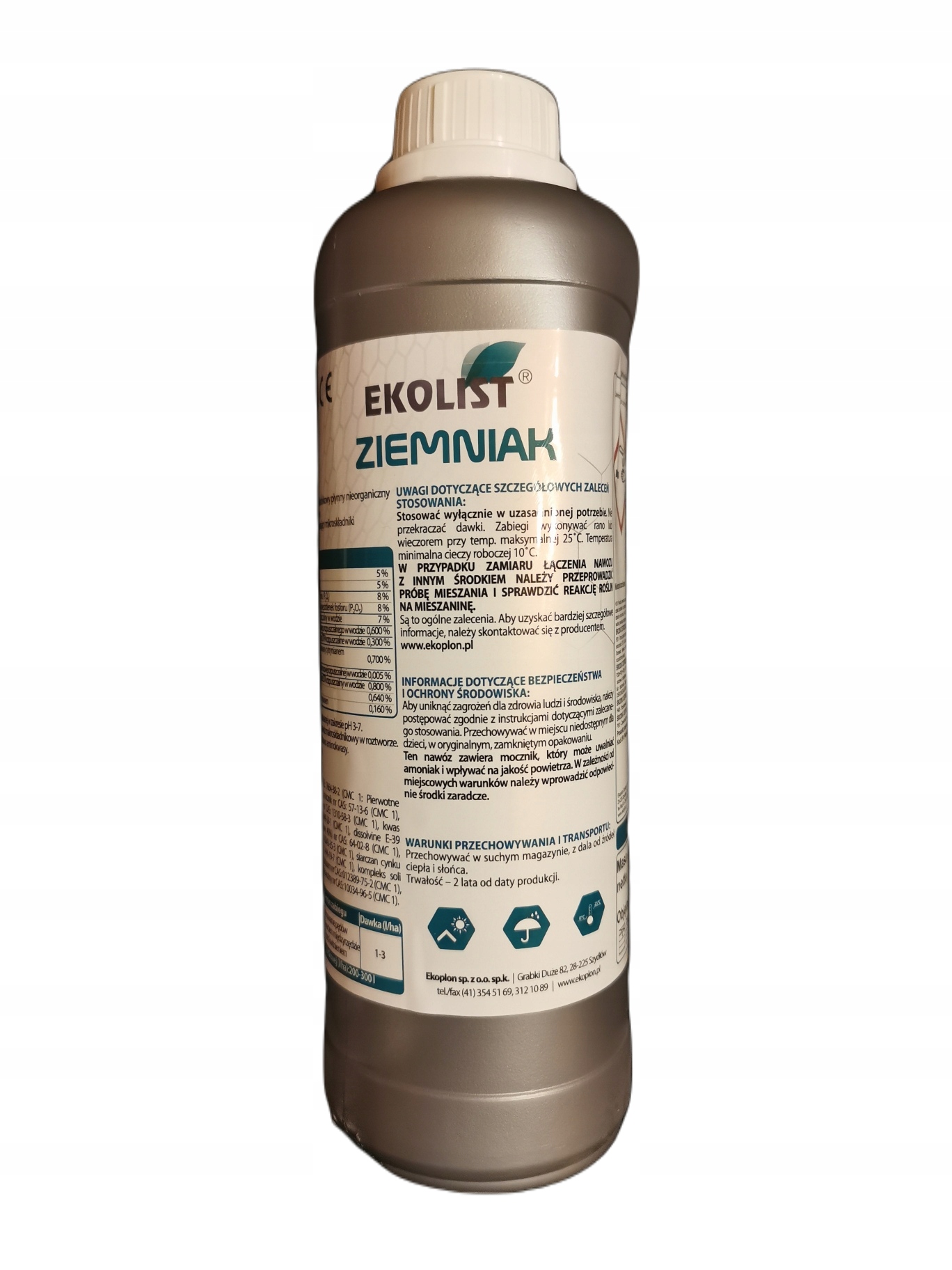 EKOPLON EKOLIST Ziemniak - lepsza ilość i jakość plonu przez odpowiednie dokarmienie