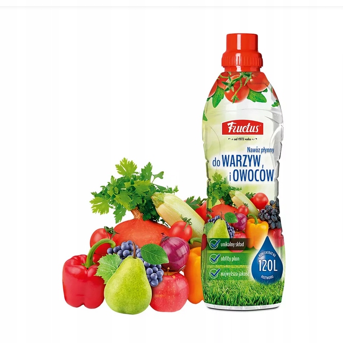 FRUCTUS Płynny nawóz do warzyw i owoców uniwersalny koncentrat NPK do upraw na wszystkich podłożach