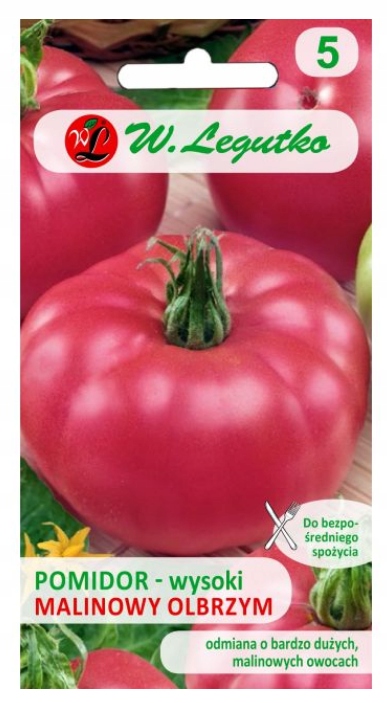 LEGUTKO Pomidor gruntowy wysoki Malinowy Olbrzym 1g