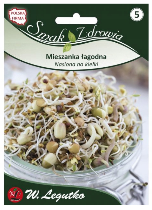 LEGUTKO Nasiona na kiełki Mieszanka łagodna 30g
