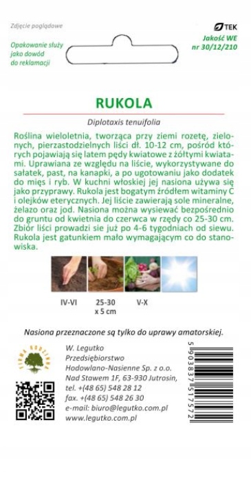 LEGUTKO Rukola 0,5g