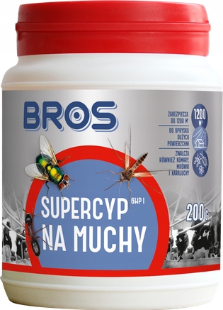 BROS SUPERCYP (6WP) – Synergia 3 substancji w higienicznym i długotrwałym zwalczaniu owadów