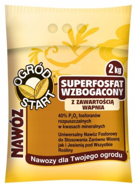 OGRÓD START Superfosfat wzbogacony z wapniem - nawóz granulowany, wzrost, odporność, plonowanie