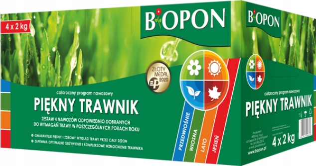 BIOPON Piękny Trawnik Całoroczny Program Nawozowy do trawnika